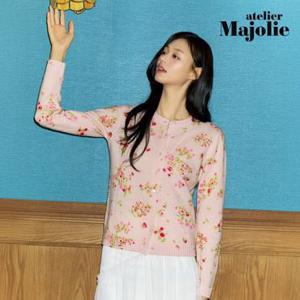 [TV상품]아뜰리에마졸리 플뢰르 프린팅 울100 가디건 1종 [런칭 가격 89,900원]