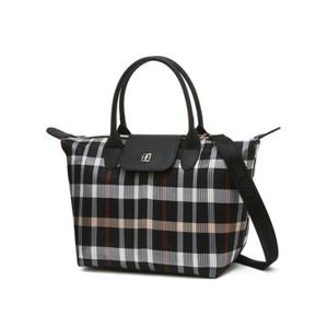 닥스 골프 여성 25FW 선물추천ONLINE EXCLUSIVE 블랙믹스 시즌백 체크 플리츠 토트백 DNGF5F964BA