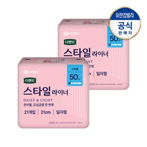 디펜드 여성 스타일라이너 무향 수퍼롱21Px2팩