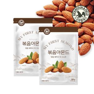[산과들에] 출고당일생산 당일볶음아몬드 500gx4봉 (2kg) 25년 햇 견과류