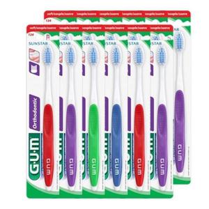 [GUM]GUM 검 교정 칫솔 V커팅 (124RD) 12개입 (보통모)_16341014_588911