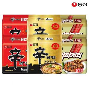 농심 신라면10봉+신라면골드8봉+짜파게티10봉