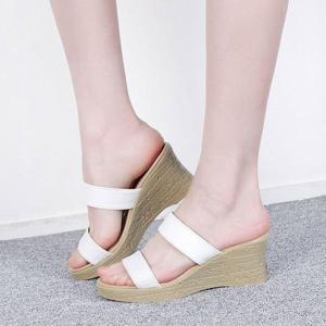 웨지힐 키높이 미용사신발 데일리 여름 중년슈즈 WA58707