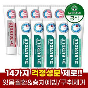 [유한양행] 닥터버들 토탈케어/잇몸케어 치약 100g 10개/혼합구성