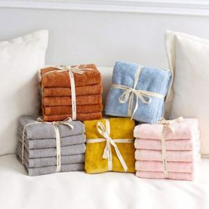 40수 코마사 선염 타올 런던 솔리드, 200g 호텔수건 10매 (리본포장)