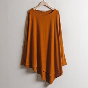아이우먼 루즈 박시 언발 티 NB0070RM809 빅사이즈