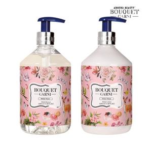 *[부케가르니] 딥 퍼퓸 바디워시 화이트머스크향 520ml x1개+바디로션 화이트머스크향 520ml x1개
