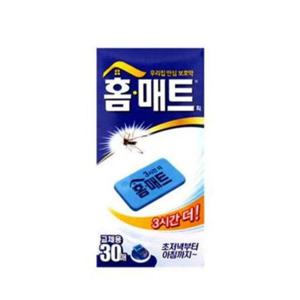 모기 해충 잡이 홈매트 훈증기 교체용 30매 15시간 (W88B491)