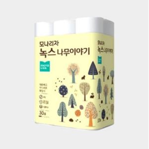 모나리자 녹스 나무이야기 데코 3겹 27m 30롤 화장지 휴지 두루마리_JS
