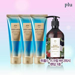 [플루]플루 바디스크럽 슬림핏 3개 + 스파스크럽 워시 1개(로즈/베리/솝 중 랜덤 1종)