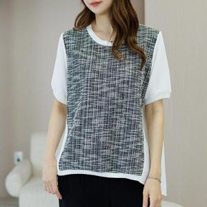 [데드라](110size)러클자가드블라우스 TBD3201