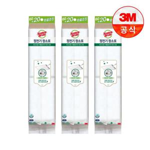 [3M]재활용 PET 50% 사용 정전기 청소포 대형 60+20매 x 3개