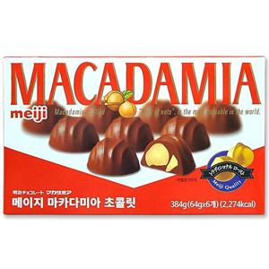 [해핑] meiji 메이지 마카다미아 초콜릿 384g (64g x 6개)