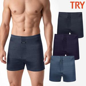 [트라이]트라이 남자인견팬티 스판 시원한 여름 냉감 변화직 박서 트렁크팬티 3매입 세트