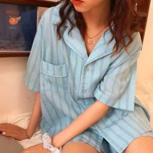 잠옷 공장 커플잠옷 세트 단추 잠옷 반바지 인견잠옷 여름 WFNVY15