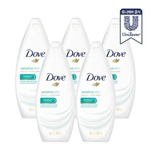 [무료배송] 도브 바디워시 센서티브 200ML 5개