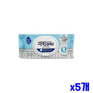 물티슈 크리너 물에 잘풀리는 비데 60매 x5개 화장실