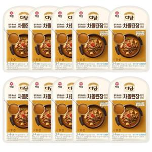 [다담]차돌된장찌개양념130gX10개/간편 파우치양념