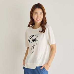 [~2XL] 인견 소프트스판 전사 티셔츠 3종 택1