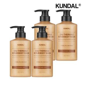 [쿤달]쿤달 오 떼르말 스파 스크럽 바디워시 레더아이리스 500ml x4개