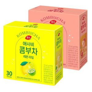 동서 애사비 콤부차 레몬 라임 30T+자몽오렌지30T