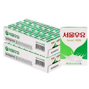 [셀러허브 식품]서울우유 멸균우유 200ml 48개