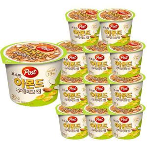 포스트 아몬드 후레이크 컵 35g X 12개 (1박스) 과자 컵