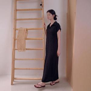 [레코브]카라주름 롱원피스 LC41E8OP036A