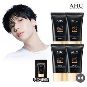 [최초공개대용량패키지] AHC 마스터즈 아쿠아 리치 선크림  4통 패키지