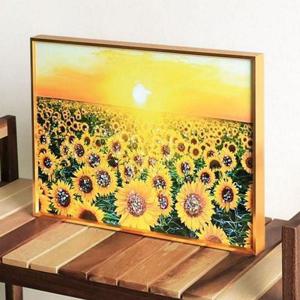 해바라기 그림 액자 40x30cm 풍수 인테리어 액자 재물 코끼리 WFNT3VR