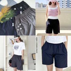 [남녀공용]아쿠아 쿨링 스판 밴딩 반바지(3color)