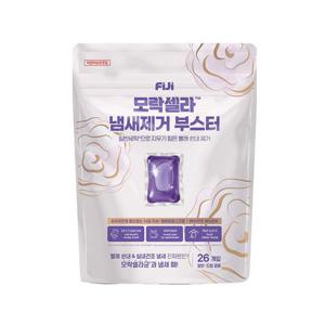 [피지]피지 모락셀라 섬유유연제 필요없는 실내건조 냄새제거 부스터 화이트머스크향 캡슐세제 26개입