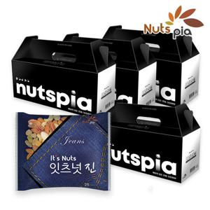[넛츠피아] 잇츠넛 진 25g X 100봉(25봉 X 4세트) 하루견과