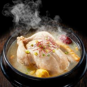 전주한옥 옛날 삼계탕 국내산 재료 완전조리 옛날 삼계탕 1kg 보양식 2봉(총2kg)