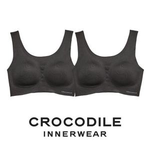 [크로커다일 언더웨어]나일론모달 U넥 패드일체형 브라2종 블랙 CDWBR4O04_2