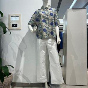 갤러리아_안지크(25S/S)여름블라우스 루즈한셔츠 블라워나염블라우스(AJ2
