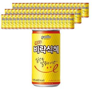 팔도 비락식혜 175ml X 60캔 밥알없는 식혜 수정과 캔