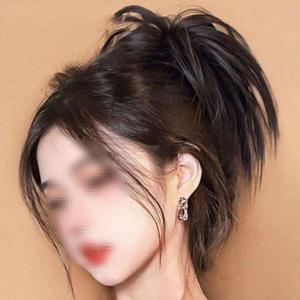 올림머리 가발 부분 인모 집게 여자 편한 자연스러운