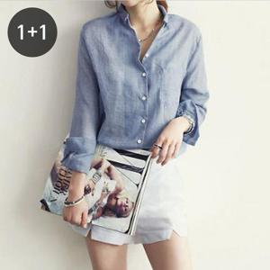 1+1 제르니 거즈 셔츠