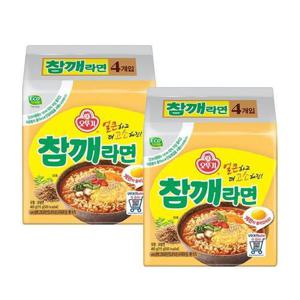 [오뚜기]오뚜기 참깨라면 (115gX4입) X 2개 멀티팩 총8봉 (37679554)