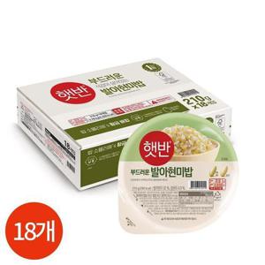 CJ 햇반 발아현미밥 210g x 18개