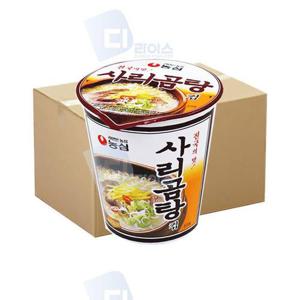 농심 사리곰탕면 미니컵 30개 순한 작은 컵라면 사골국물 간식 야식 캠핑