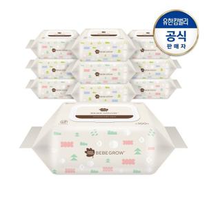 그린핑거 베베그로우 물티슈 캡100매X10팩