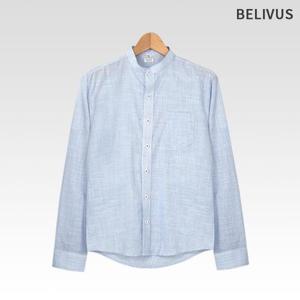 [빌리버스]남성 셔츠 무지 일반핏 차이나카라 남방 110VMS