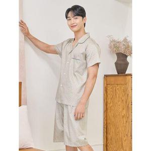 [바풀]CA5N23016 남성잠옷 순면 파자마 여름 반팔 잠옷 상하
