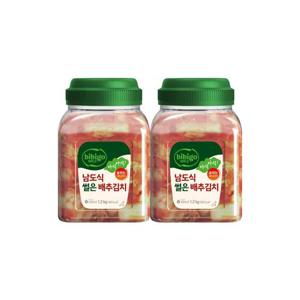 [CJ] 비비고 남도식썰은배추김치 1.2kg(PET) x2개 주문생산 국내산김치