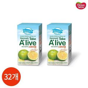 동원 덴마크 테이크 얼라이브 스위티 자몽 120ml x 32개