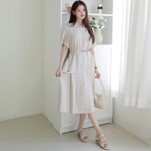 [최초가 139,900원][르포엠]아일라 비스코스 린넨 블렌드 원피스