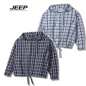 [지프]여성용 후드 체크 셔츠(JP2SHF101)_DG