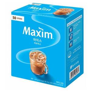 [동서식품][동서식품] 맥심 아이스 커피믹스 50T x 1개 찬물에 잘녹는 스틱 냉커피 (50089840)